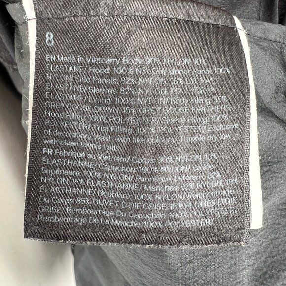 Lululemon Down For It All 700 Down Fill Hooded Running Jacket Black Size 8 - Picture 14 of 16